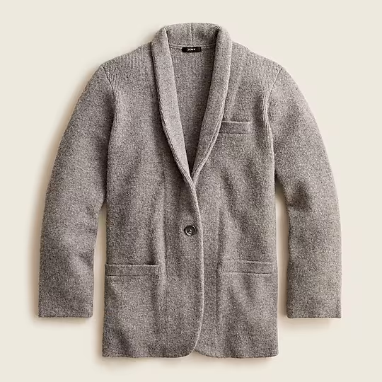 Cocoon Sweater Blazer in Graphite, J. Crew