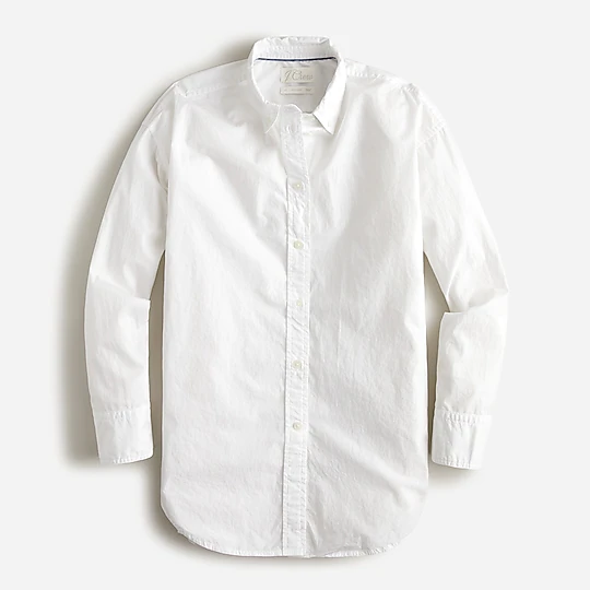 Relaxed fit washed cotton shirt, J. Crew