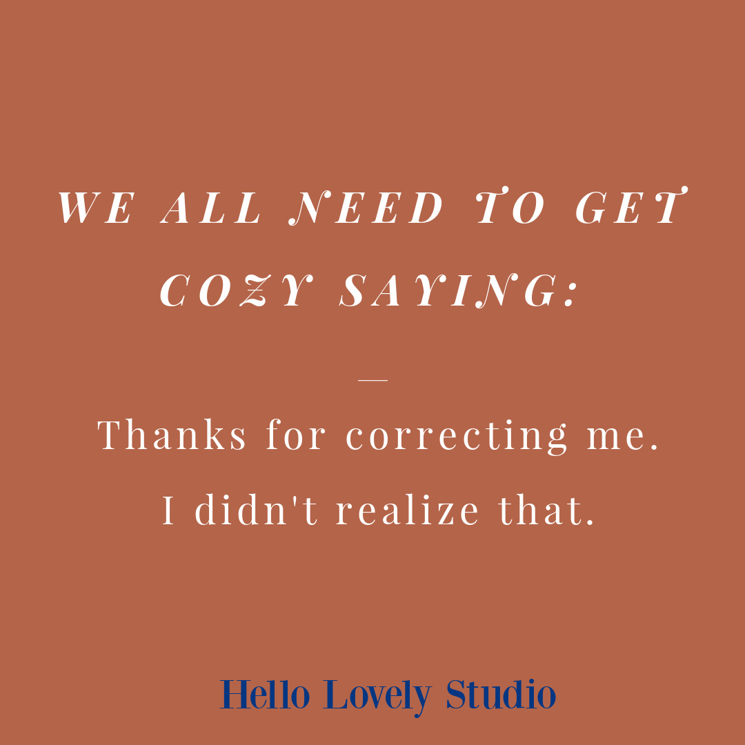 Personal growth quote on Hello Lovely Studio.