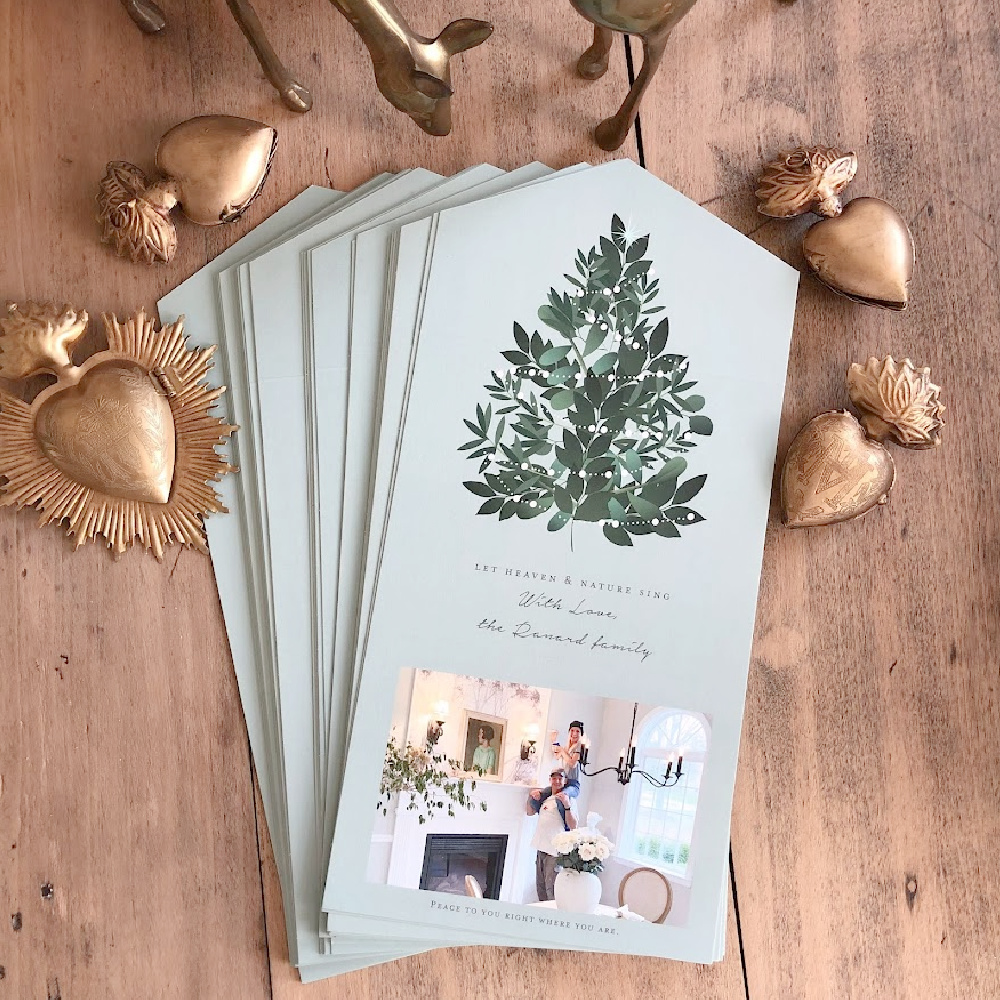 Minted budget holiday card "Heaven and Nature Sing" with our photo - Hello Lovely Studio. #mintedholidaycards #photochristmascards