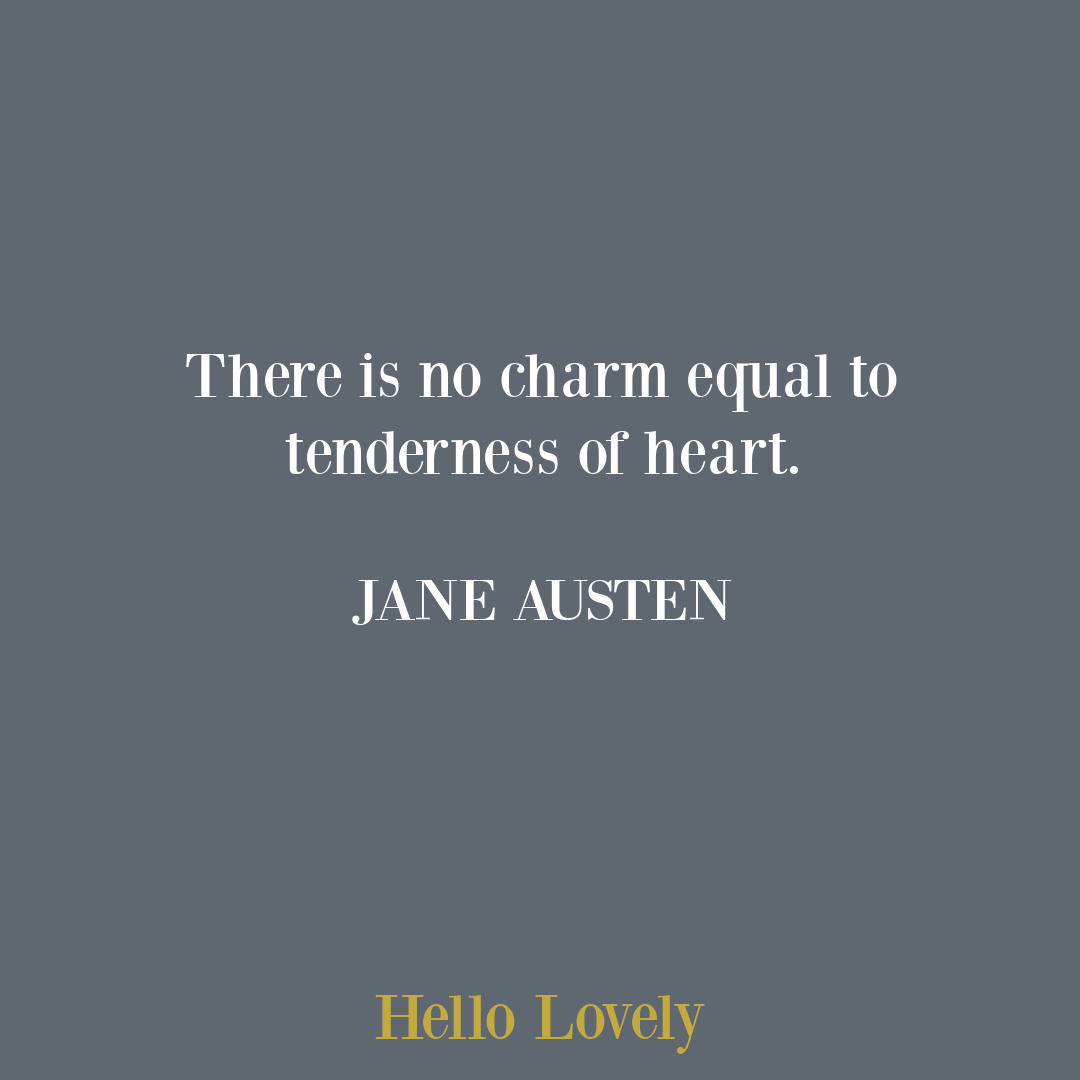 Jane Austen quote on Hello Lovely Studio. #janeausten