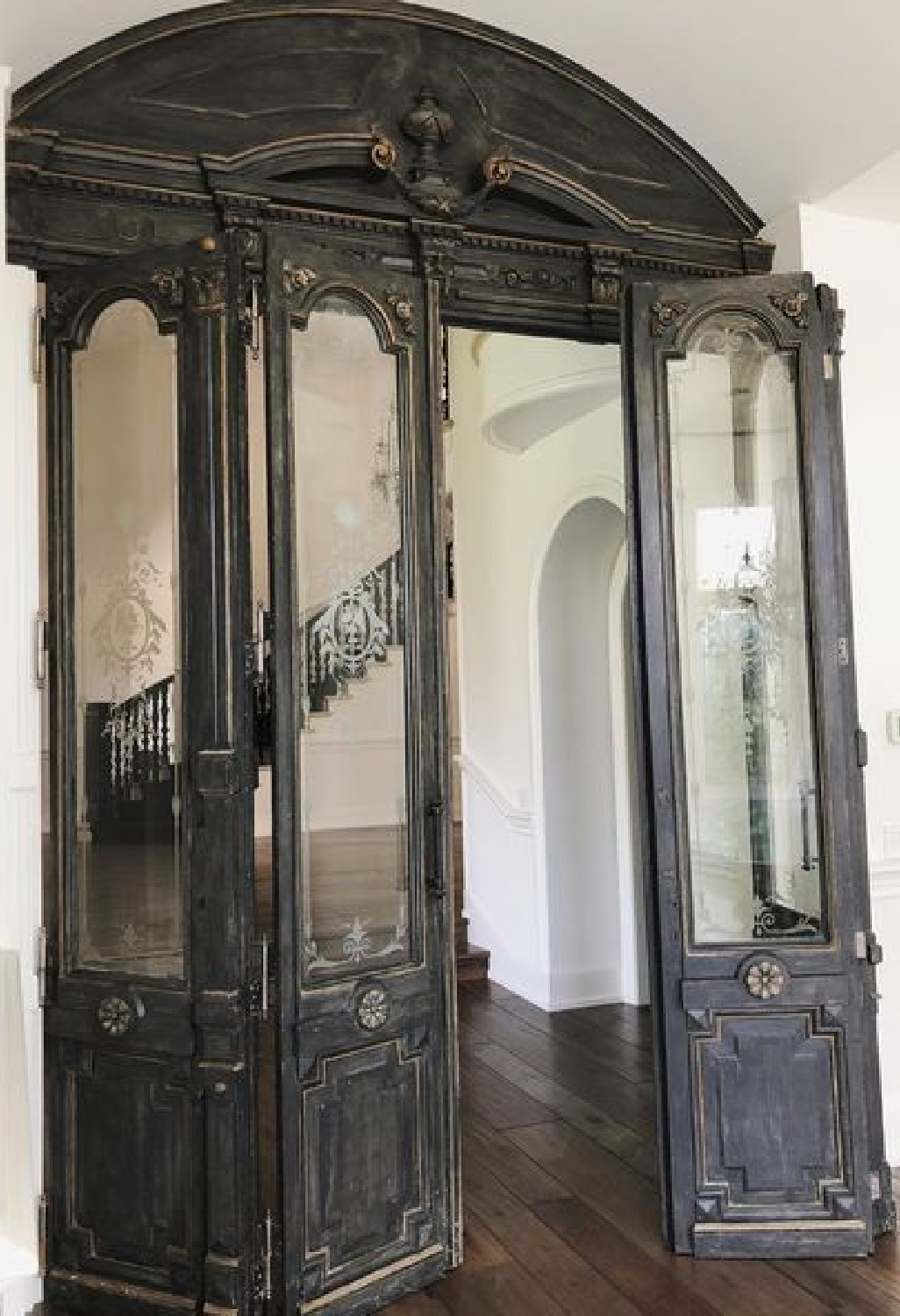 Beautiful Mess Home - interior design by Kymberley Fraser. #oldworldstyle #antiquedoors
