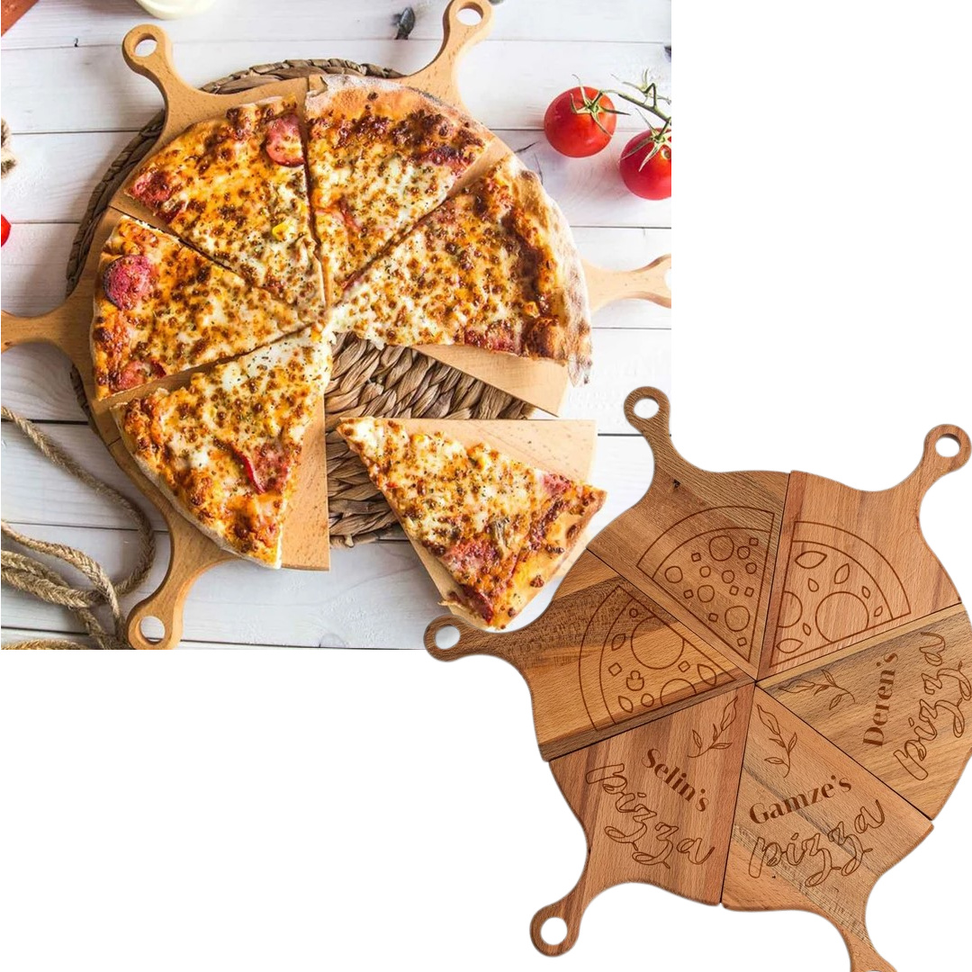Personalized pizza serving board from Austero on Etsy. #personalizedgifts