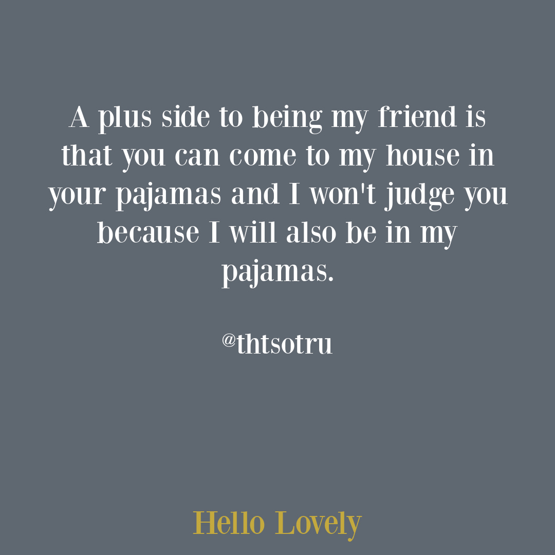 Poignant, tender tweet about friendship from @thtsotru on Hello Lovely Studio. #friendshipquote #friendshiptweet