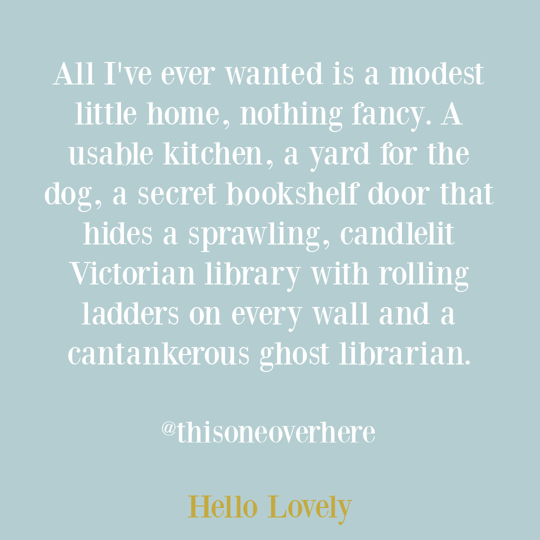 Funny book lover tweet from @thisoneoverhere on Hello Lovely Studio. #booklovers #funnytweets #oneoffhumor #librarylove