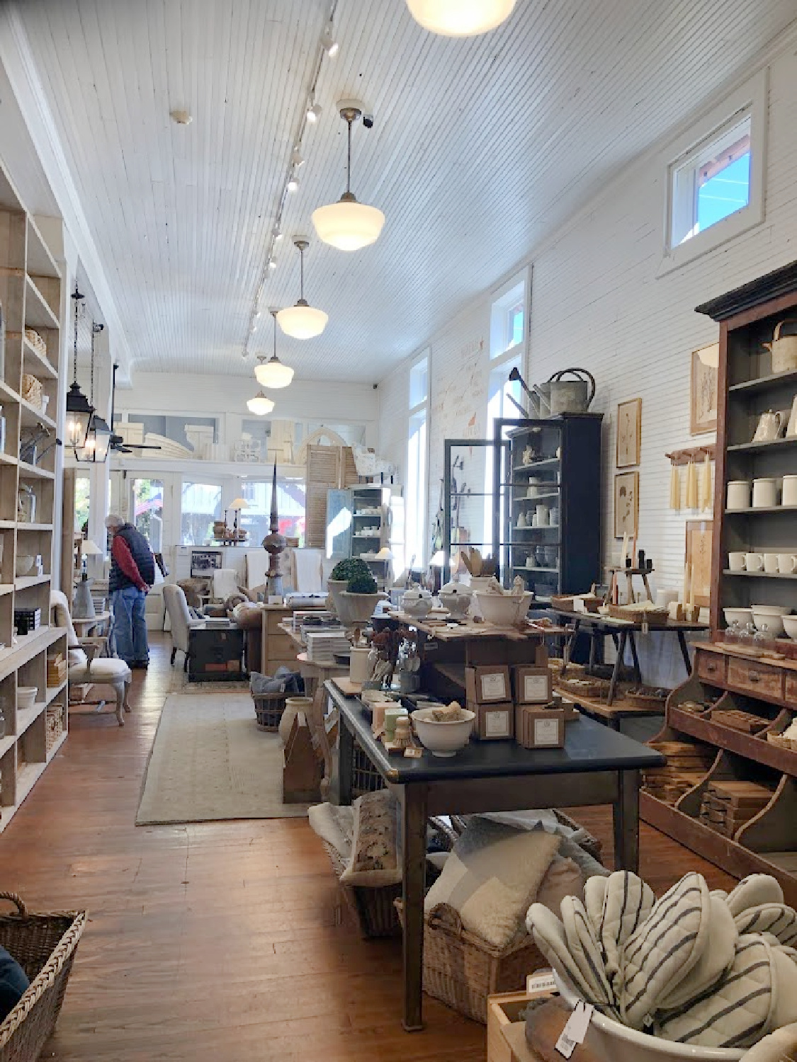 Inside the beautiful shop near Franlin, TN - Patina Home & Garden shop from Giannettis in Leiper's Fork, TN - Hello Lovely Studio. #patinahome #leipersforktn