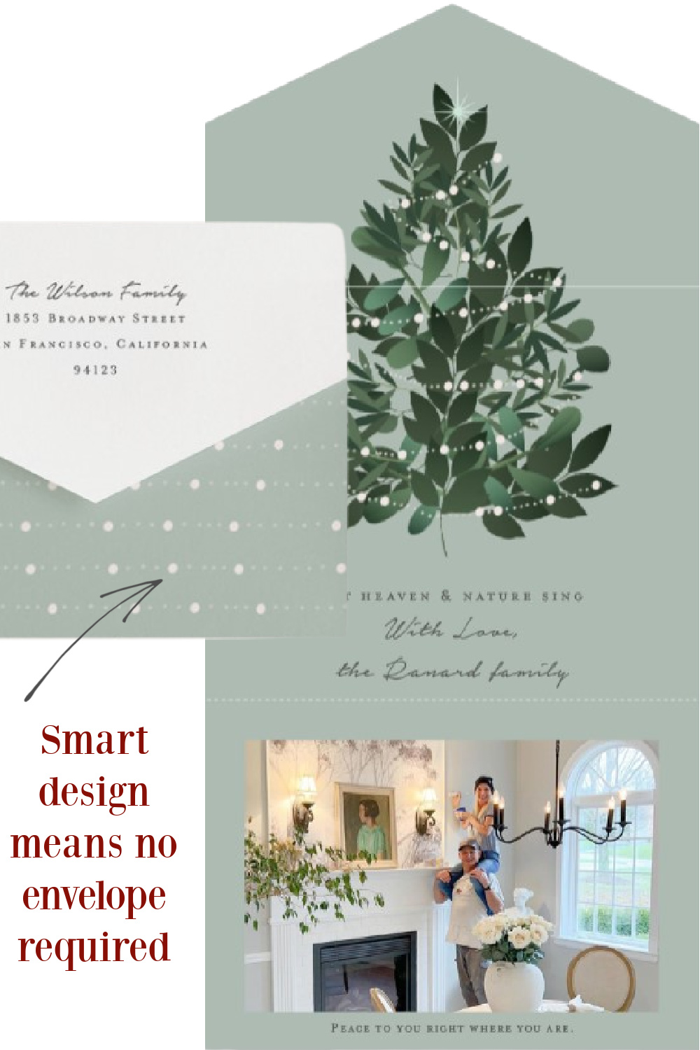 Heaven and Nature All in One Holiday Card from Minted - Hello Lovely Studio. #holidaycards