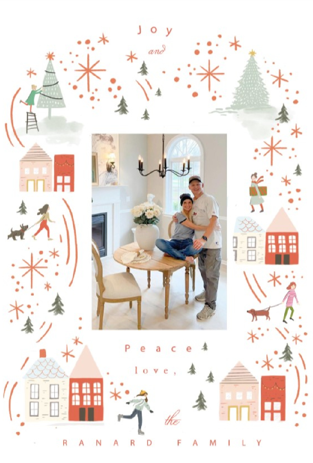 Snow Village Holiday Card from Minted - Hello Lovely Studio.
