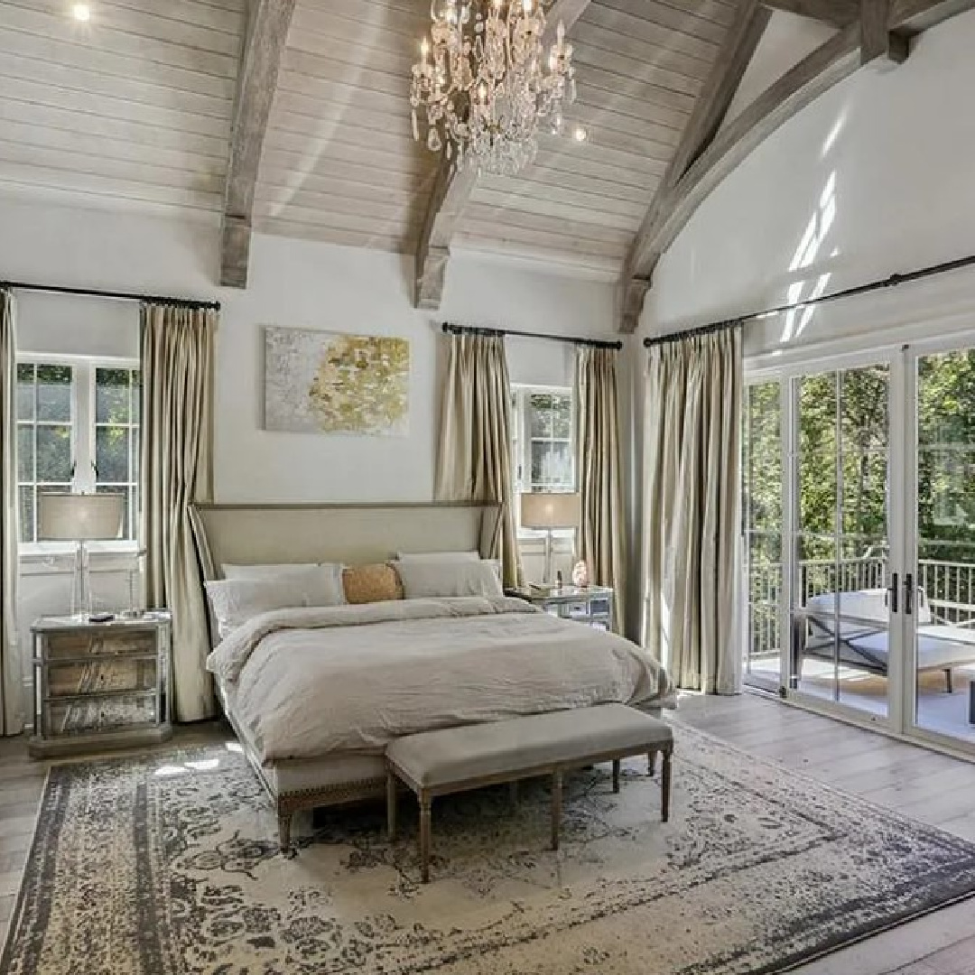 Beautiful French country home in Buckhead Atlanta neighborhood with exquisite architecture, craftsmanship, interior design and landscape. #frenchcountryhome #luxurioushomes