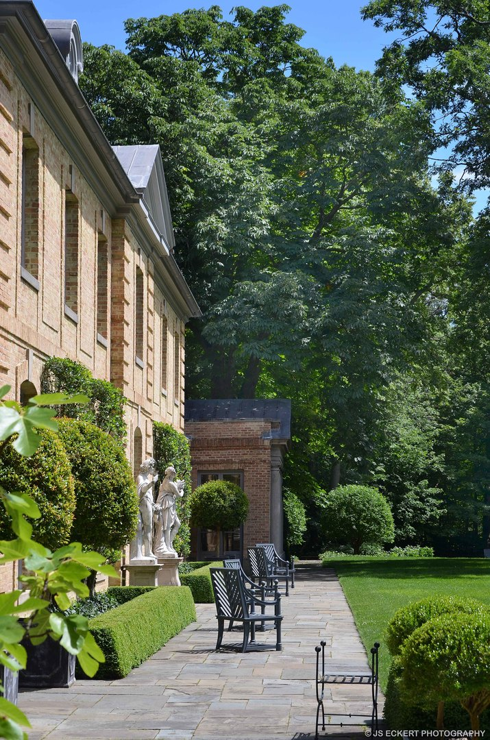 A grand home based on the Pavilion de la Lanterne at Versailles - David Adler home in Lake Bluff, IL.