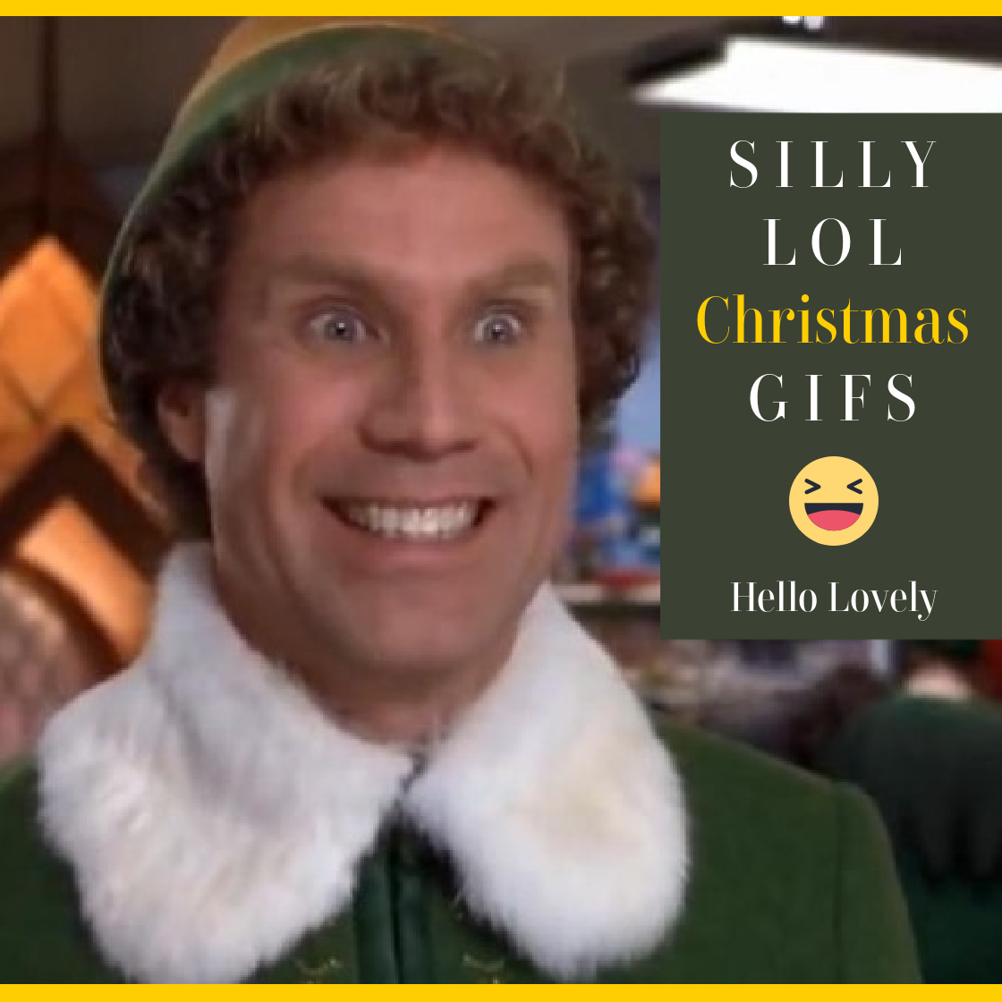 Silly LOL Christmas Gifs on Hello Lovely to get you remembering and smiling and giggling. #christmasgifs #funnychristmas #christmashumor