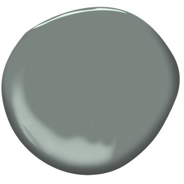 Night Train Benjamin Moore paint color swatch. #nighttrain #graypaintcolors