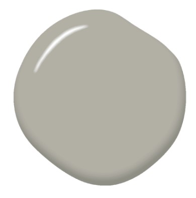 Benjamin Moore Smoke and Mirrors, CSP-105 paint color swatch.