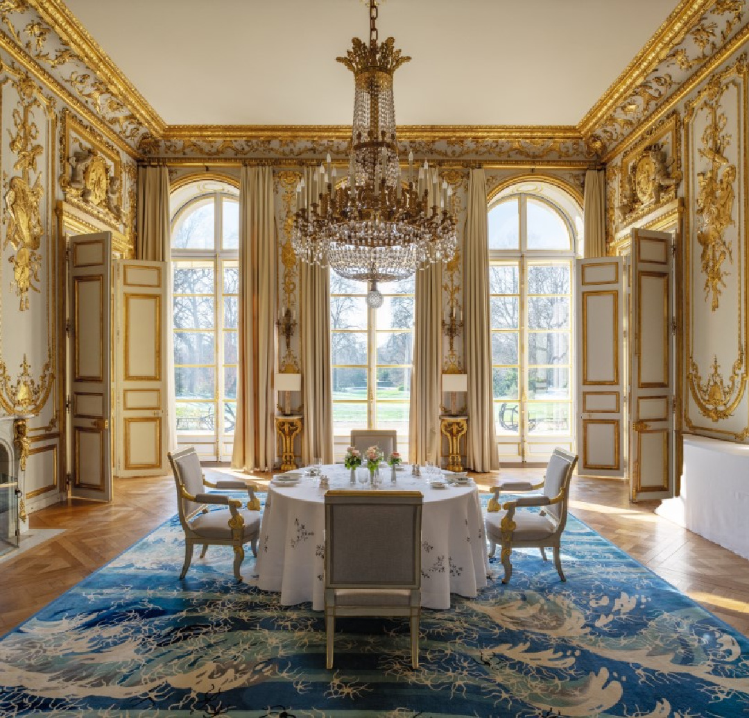 Ambassadors Room in Élysée Palace. Photo by Ambroise Tézenas from Presidential Residences in France (Flammarion 2021)