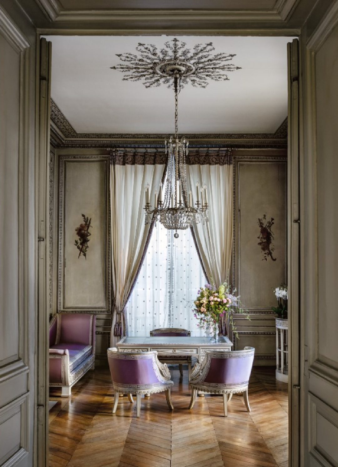 Silver Room of Élysée Palace. Photo by Ambroise Tézenas from Presidential Residences in France (Flammarion 2021)