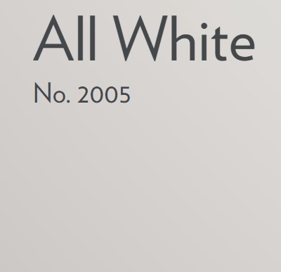 All White No. 2005 by Farrow & Ball is a soft delicate white without cool blue undertones. #allwhite #farrowandballallwhite
