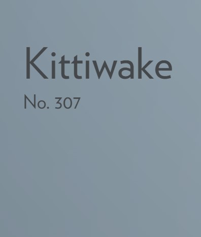 Kittwake 307 Farrow & Ball paint color swatch. #kittwake #bluepaintcolors #farrowandballkittiwake