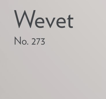 Wevet by Farrow & Ball paint color is a delicate white with a hint of gray. #wevet #farrowandballwevet