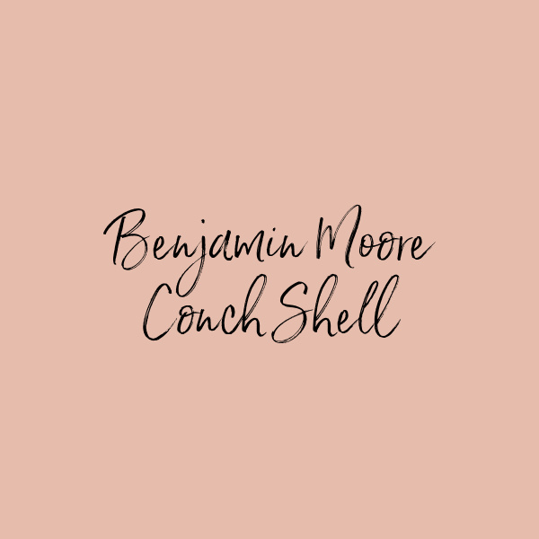 Conch Shell 052 Benjamin Moore trending color of 2023. #pinkpaintcolors #conchshell #bmconchshell