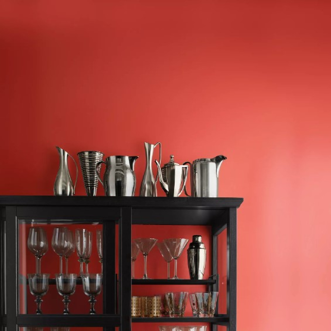 Raspberry Blush Benjamin Moore 2023 paint color of the year. #raspberryblush #paintcolors