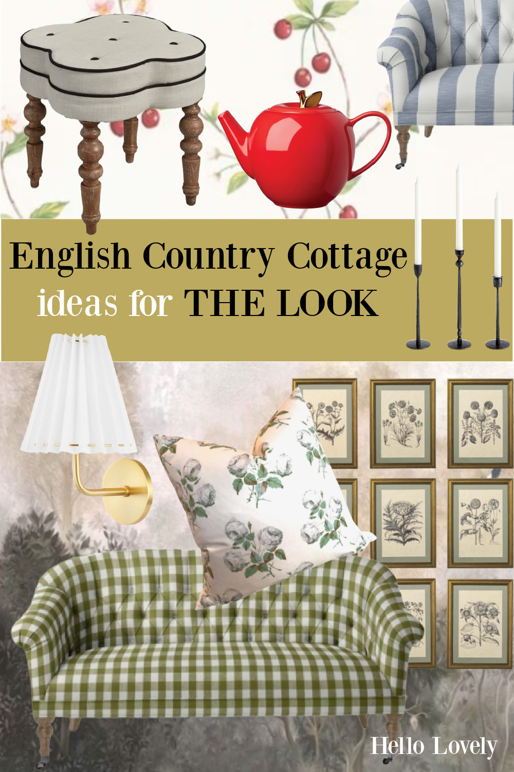 English country cottage ideas for the look on Hello Lovely Studio. #englishcountry #shopthelook