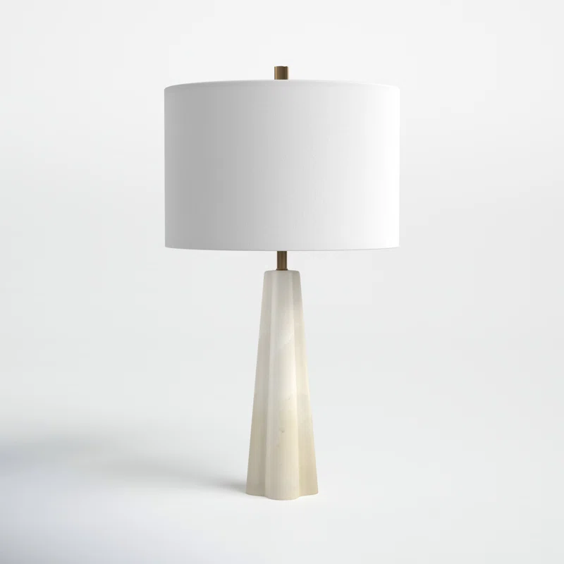 White marble table lamp