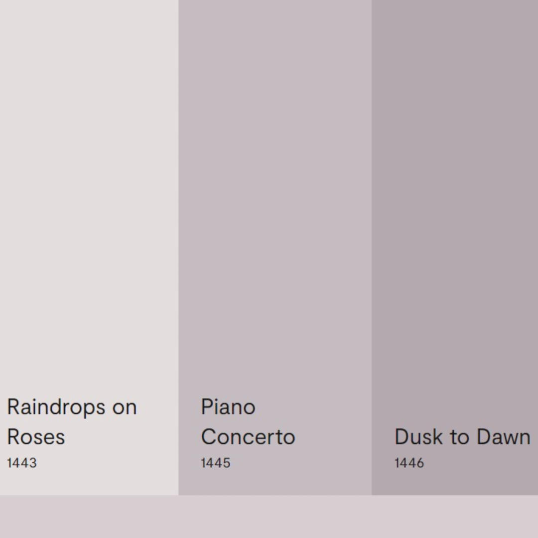 Benjamin Moore lavender paint colors that are similar to New Age 1444.