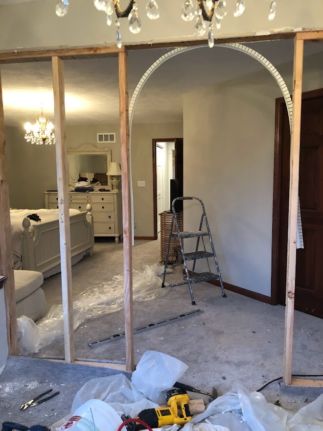 Primary bedroom renovation of sitting room - Hello Lovely