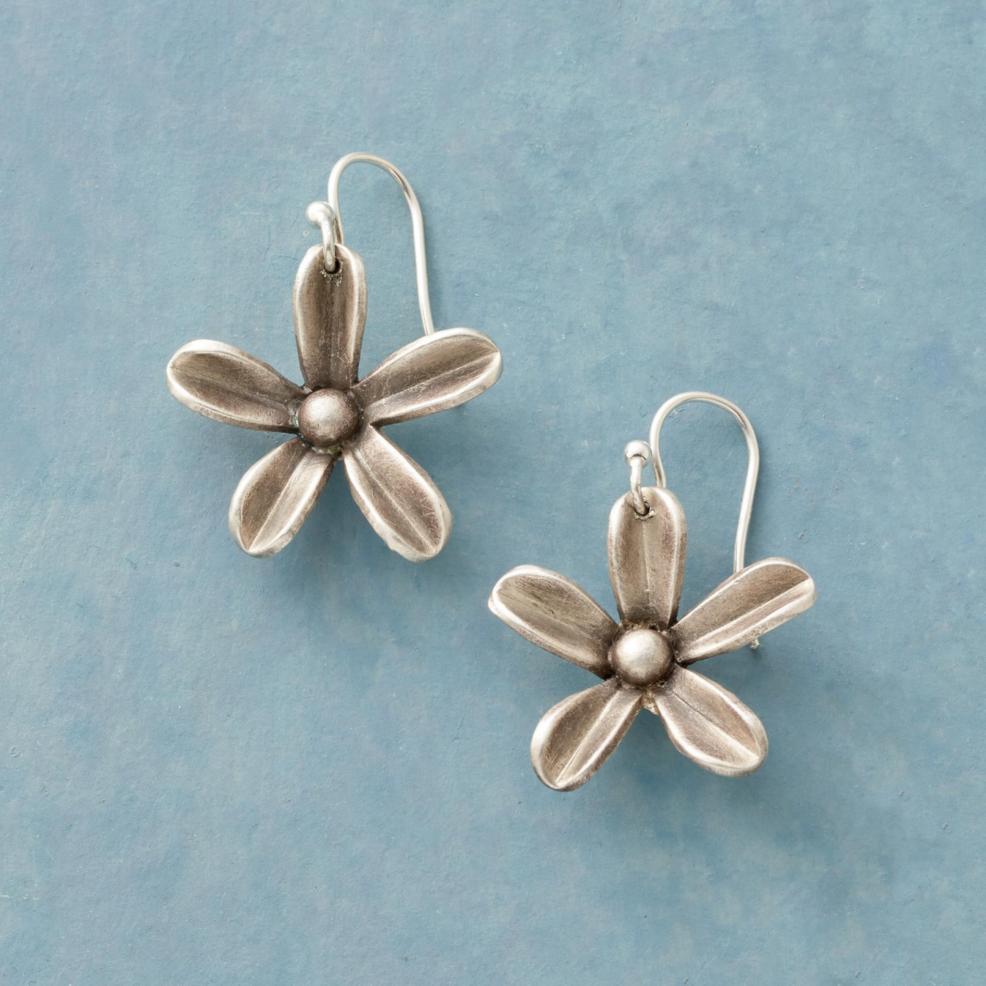 Sterling silver New Hope floral earrings, Sundance