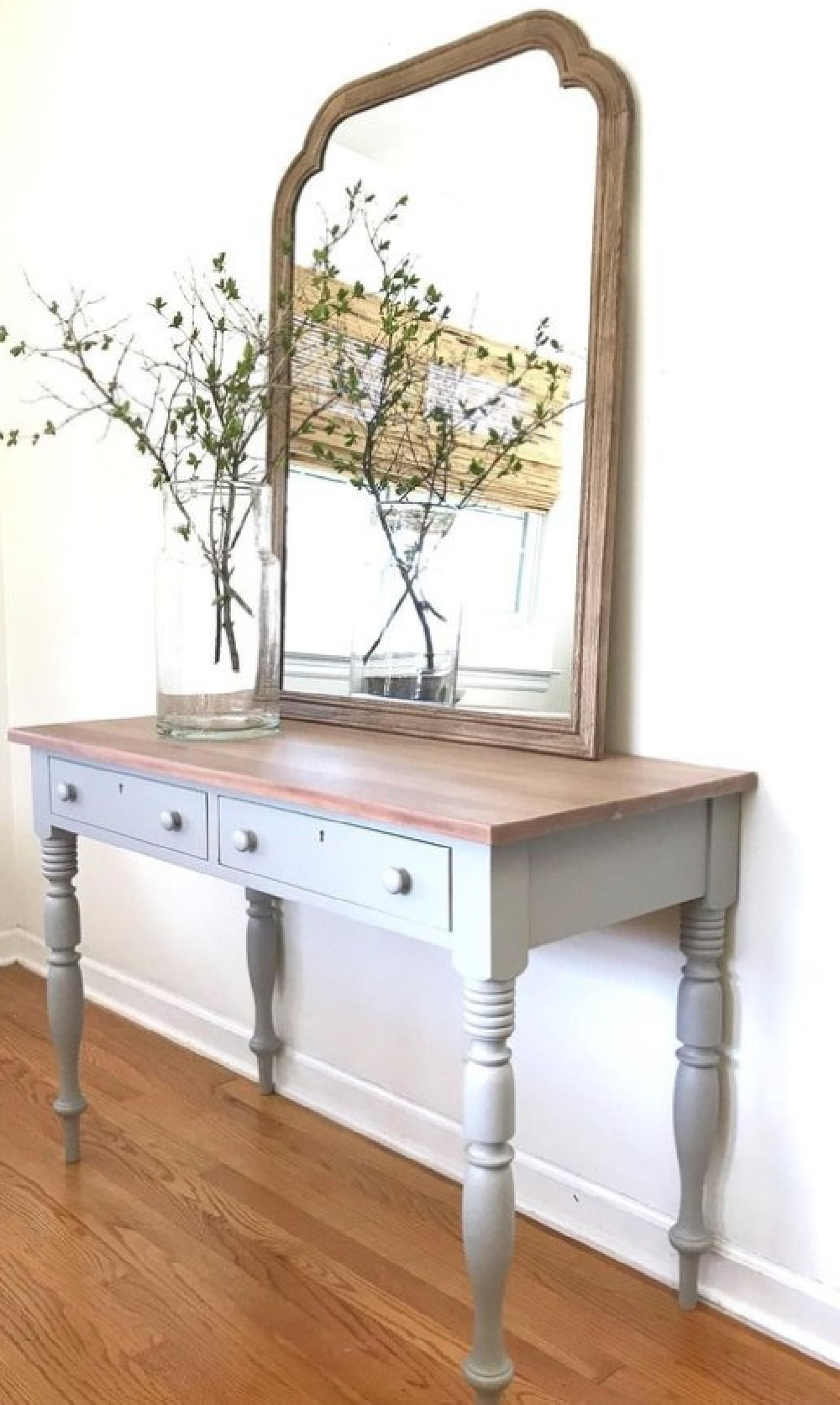 BM Cape May Cobblestone painted console table - @_studio.remade_