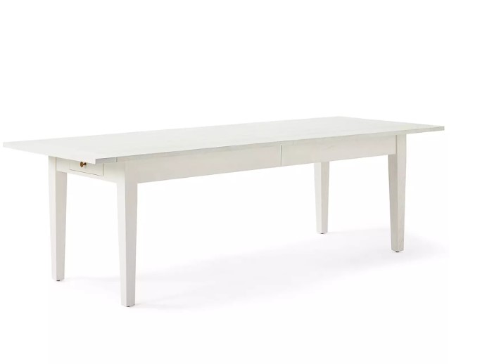 Beach House Expandable Dining Table in white, Serena & Lily. #coastalfurniture