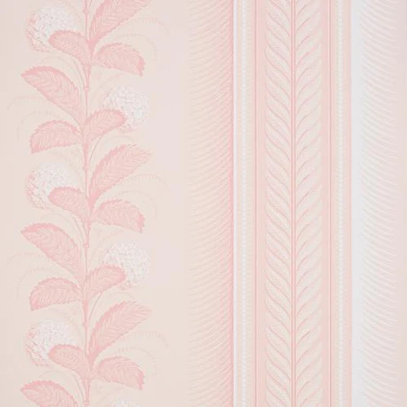 Schumacher Hydrangea Drape Blush wallpaper