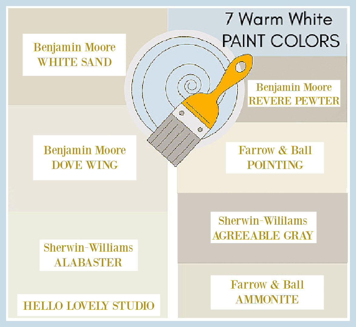 7 Warm White Paint Colors designers love - Hello Lovely Studio. #warmwhitepaintcolors #bestwarmwhite