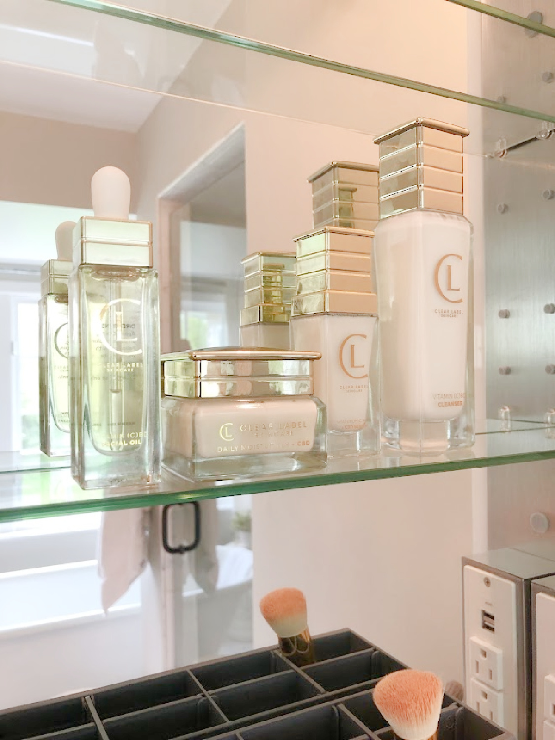 Clear Label Skincare essentials in my medicine cabinet - Hello Lovely Studio. #cleanskincare #clearlabelskincare