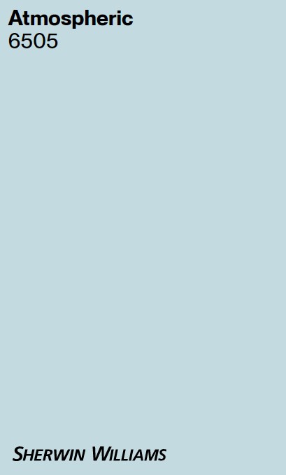 SW Atmospheric 6505 turquoise blue paint color swatch. #swatmospheric #turquoisepaintcolor