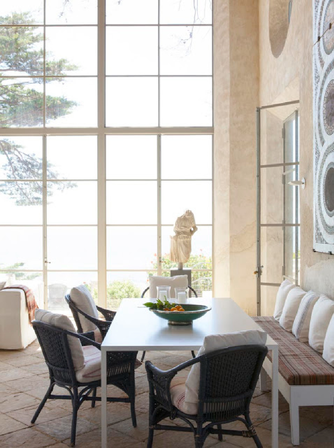 Richard Shapiro's Mediterranean style Malibu oceanfront home filled with ancient treasures and Old World European flavor. #oldworldstyle #fantasyhomes #malibudreamhome