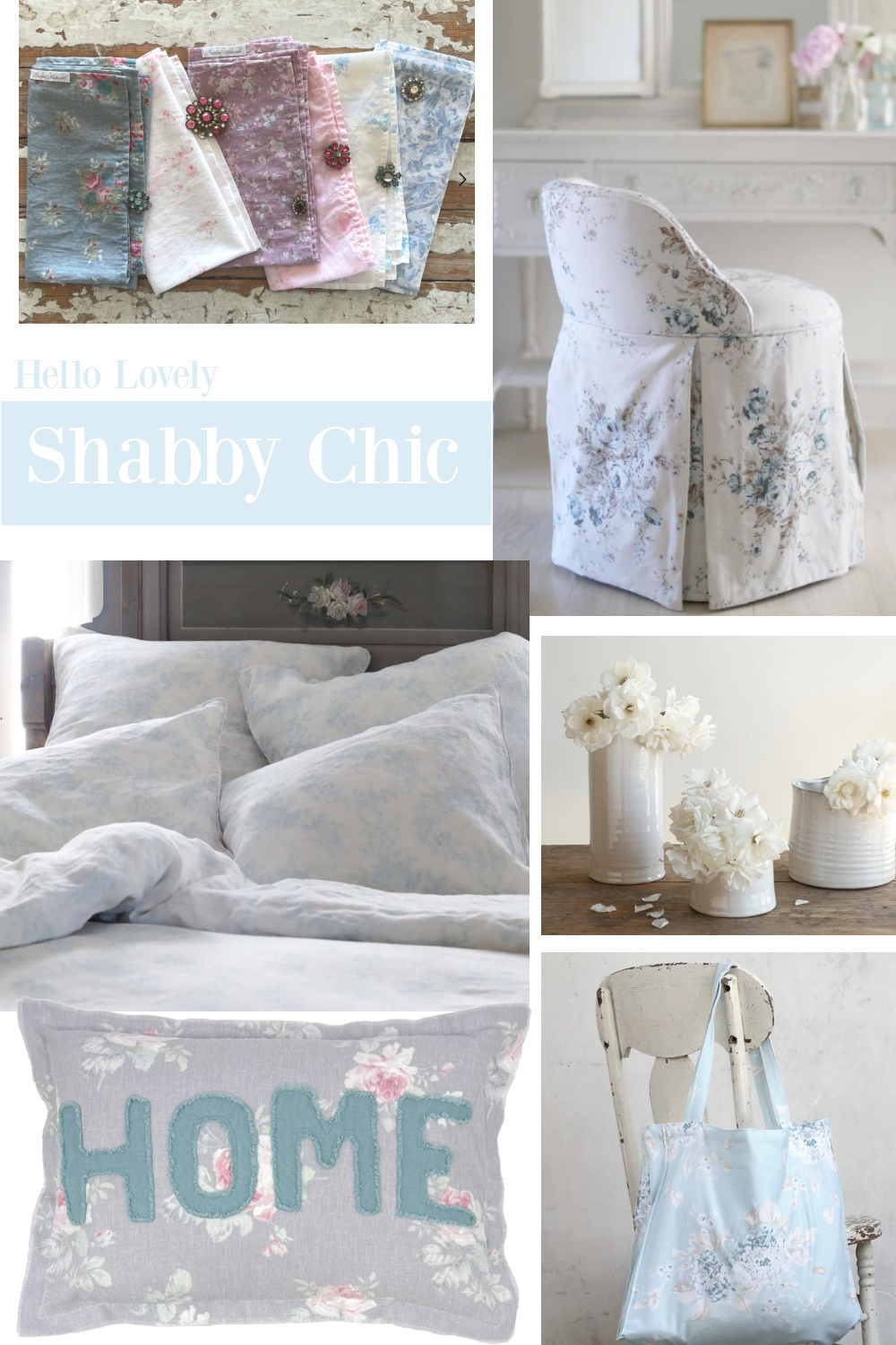 Shabby Chic Rachel Ashwell Finds on Hello Lovely. #rachelashwell #shabbychic #homedecor