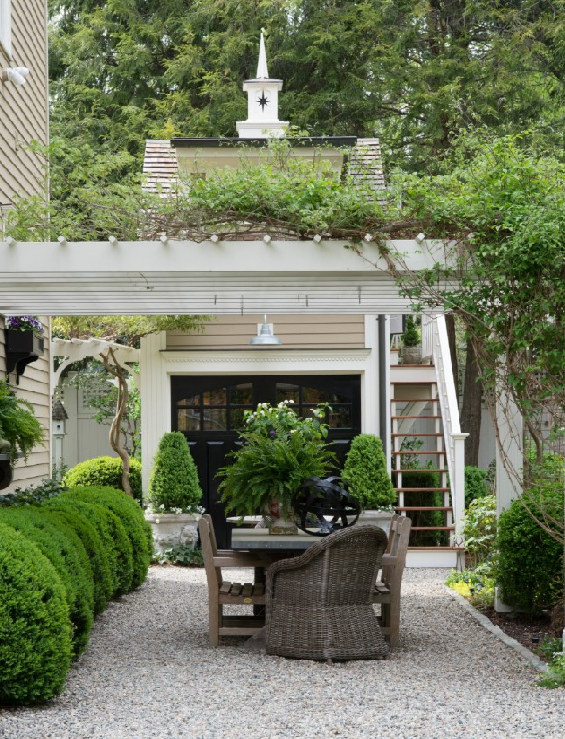 Ultimate fantasy she shed "garden studio" which is a converted carriage house - Mar Jennings. #sheshedgoals #gardenstudio #backyardbliss