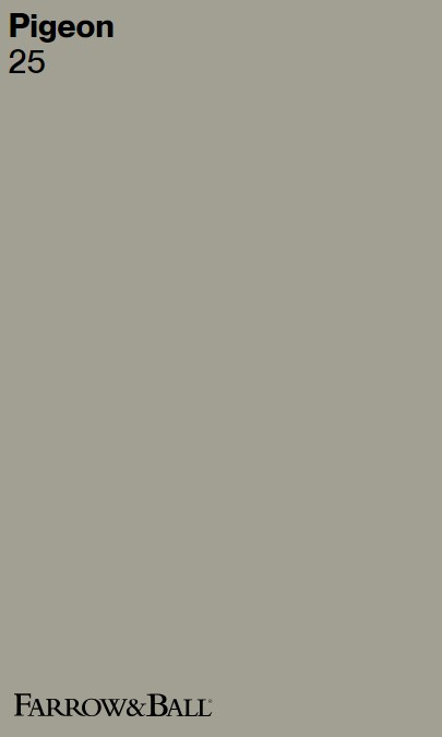 Farrow & Ball Pigeon 25 paint color swatch. #farrowandballpigeon