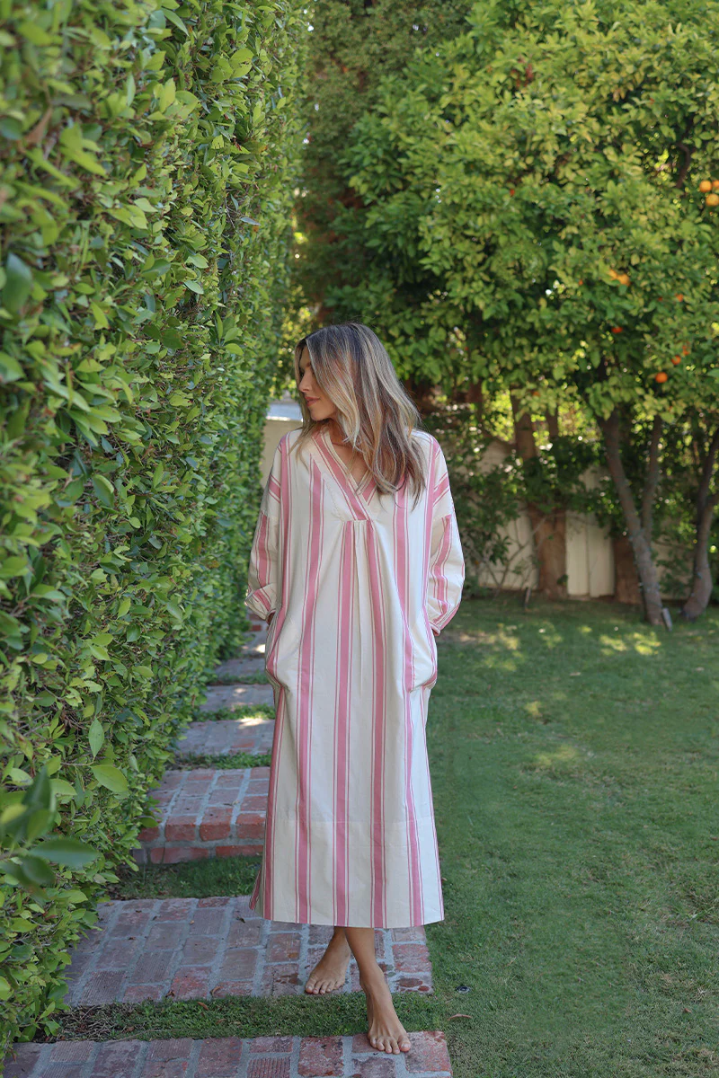 Pocket Caftan in Fig, Lake