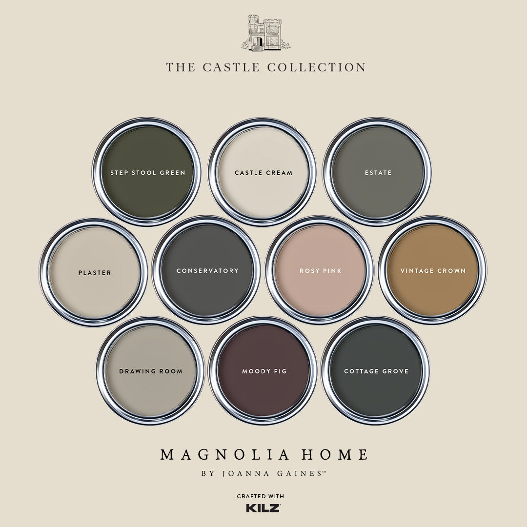 Magnolia Home by Joanna Gaines - Castle Collection paint colors by Kilz.