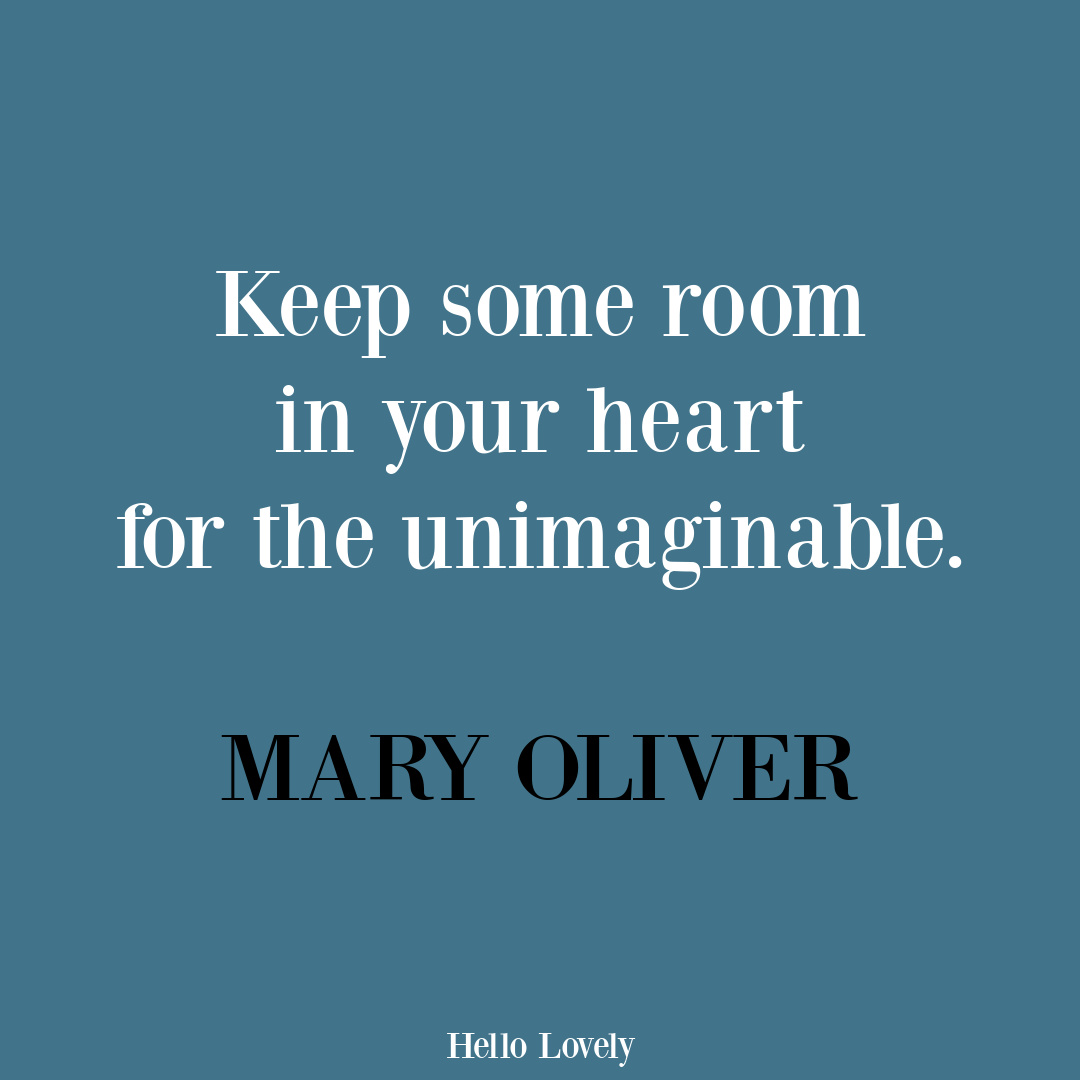 Mary Oliver quote poem about the heart. #heartquotes #maryoliverpoems