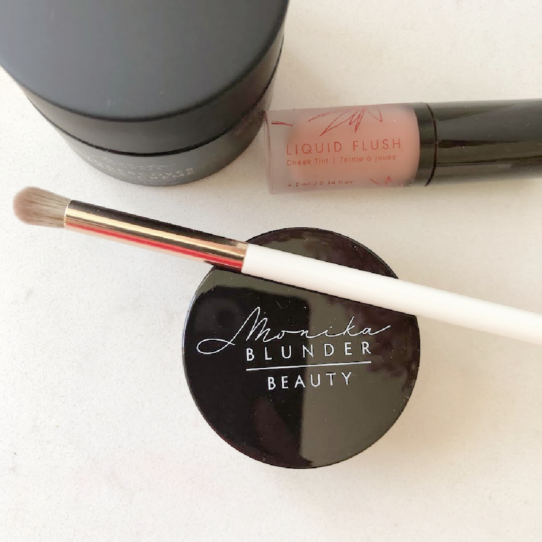 Monika Blunder Beauty products on my counter - Hello Lovely Studio. #monikablunder