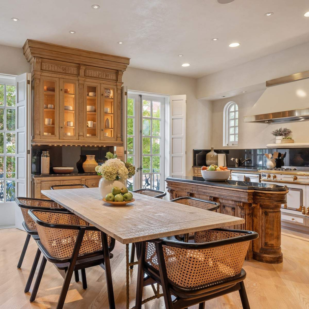 Pacific Heights Parisian style mansion interiors. #parisianstyle #interiordesign #rusticelegance #oldworldstyle #frenchcountry