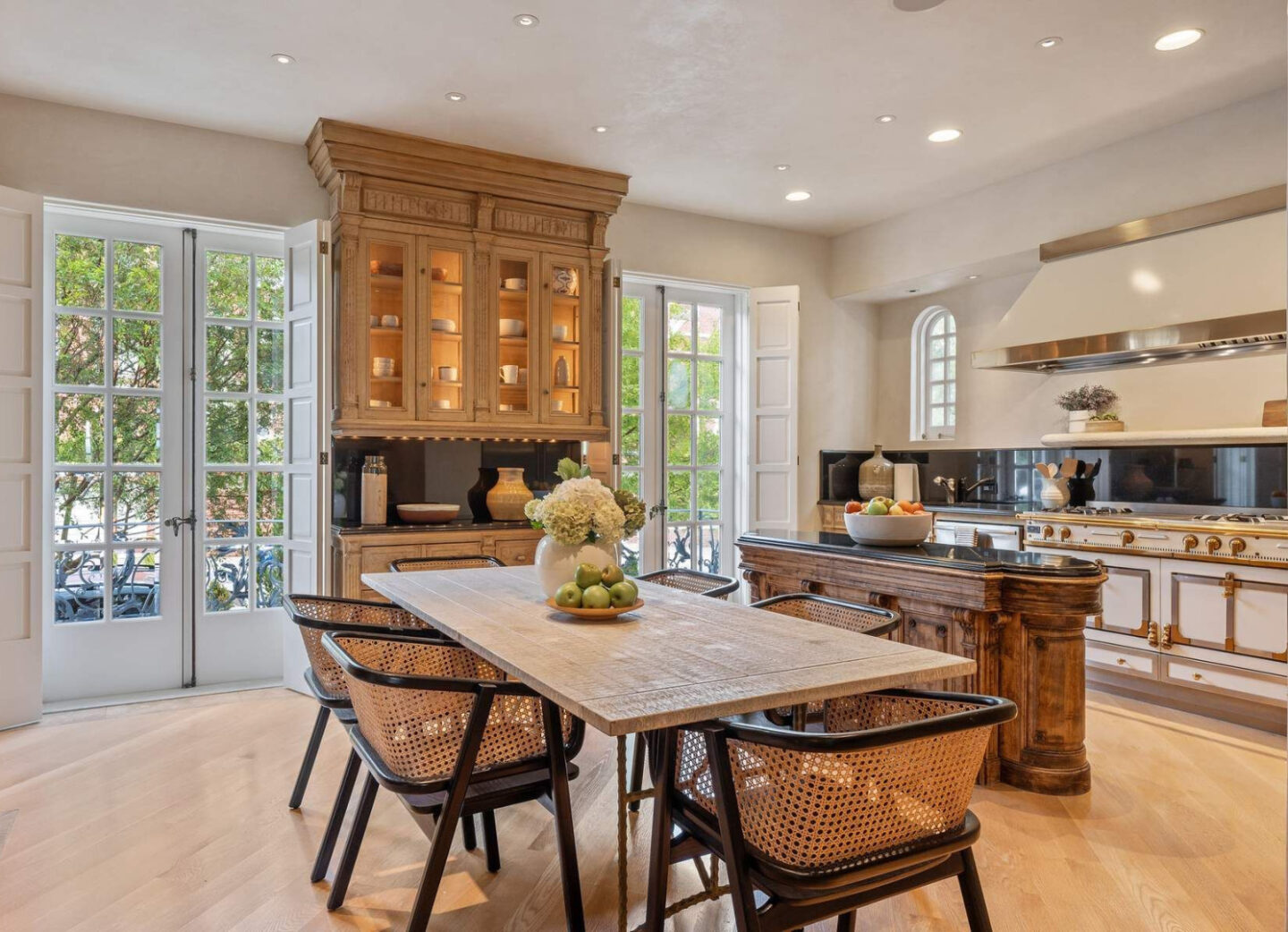 Pacific Heights Parisian style mansion interiors. #parisianstyle #interiordesign #rusticelegance #oldworldstyle #frenchcountry