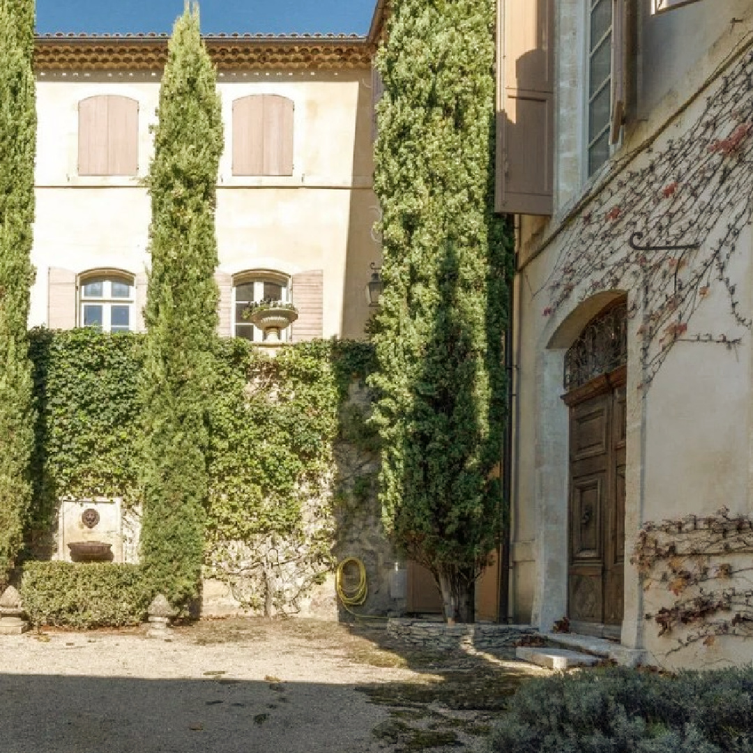 Beautiful renovated Provence French Chateau Gignac - @chateauinfrance. #frenchchateau #chateaugignac #provencestyle #frenchcountry #oldworldstyle