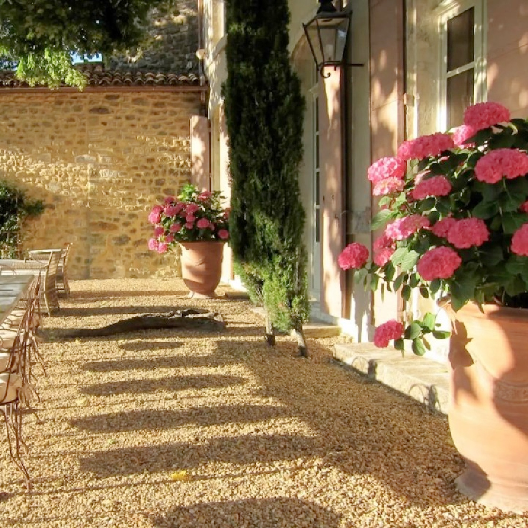 Beautiful renovated Provence French Chateau Gignac - @chateauinfrance. #frenchchateau #chateaugignac #provencestyle #frenchcountry #oldworldstyle