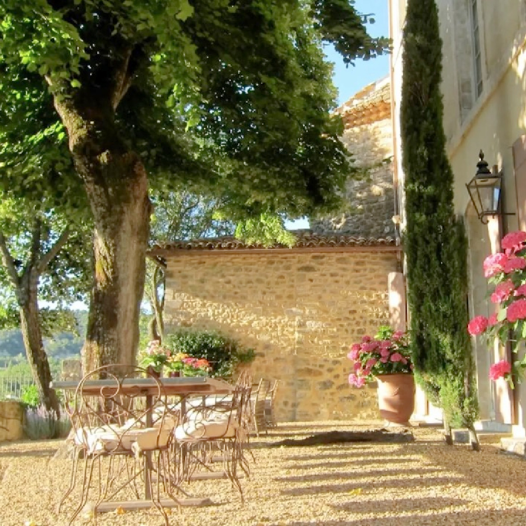 Beautiful renovated Provence French Chateau Gignac - @chateauinfrance. #frenchchateau #chateaugignac #provencestyle #frenchcountry #oldworldstyle