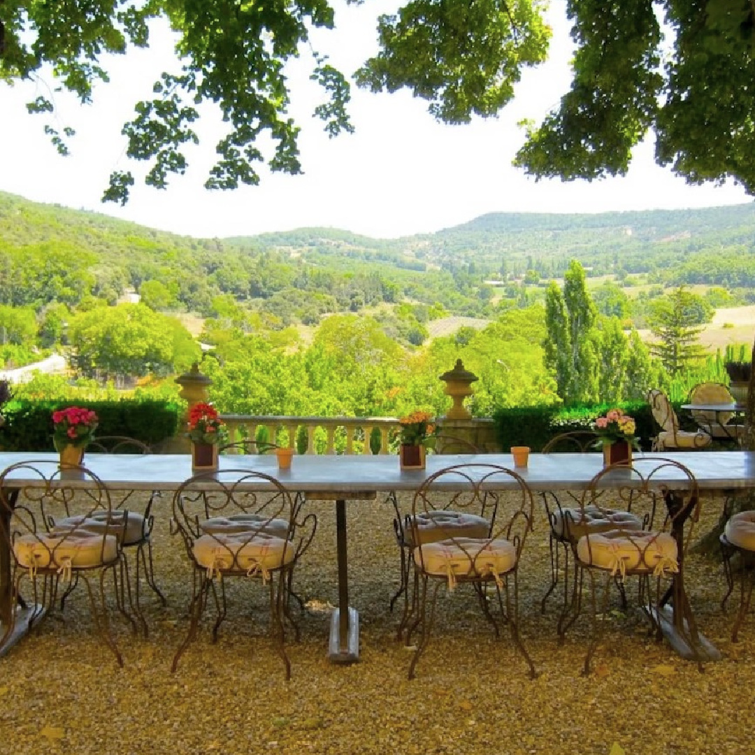 Beautiful renovated Provence French Chateau Gignac - @chateauinfrance. #frenchchateau #chateaugignac #provencestyle #frenchcountry #oldworldstyle