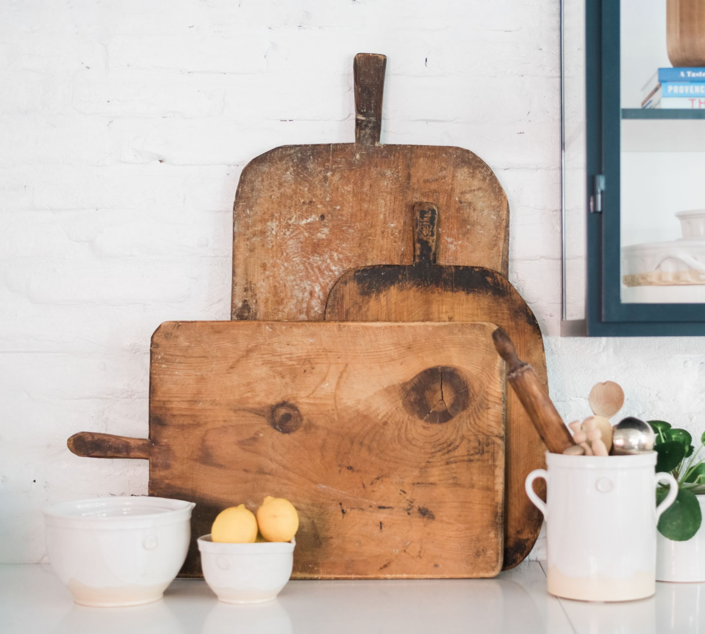 Antique Decorative Rustic Wood Board, Pottery Barn. #rusticwoodboards #europeancountrykitchen